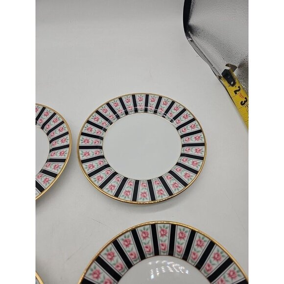 Fitz & Floyd "Victoriana" - 6.5" Porcelain Bread Plate Lot Of 4 Excellent - Picture 4 of 6